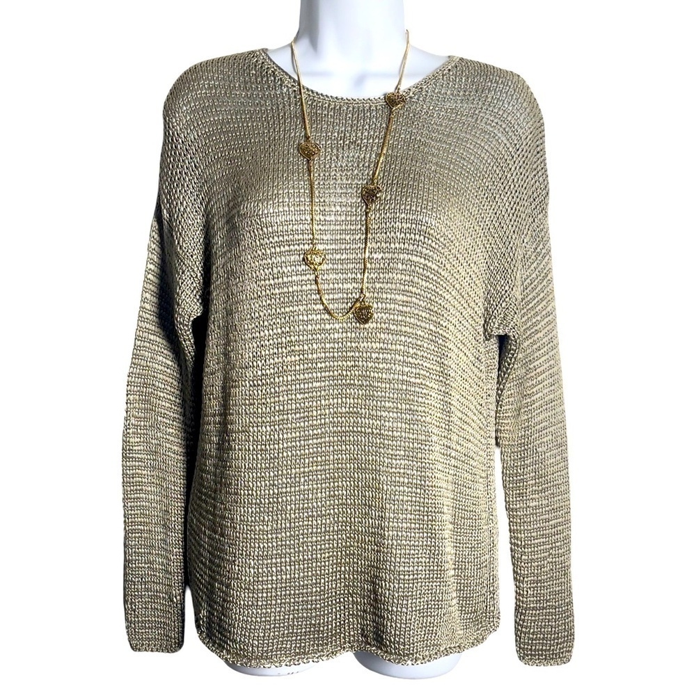 Vintage J.Crew Women's Nylon Sweater, Made in Hong Kong Size XS